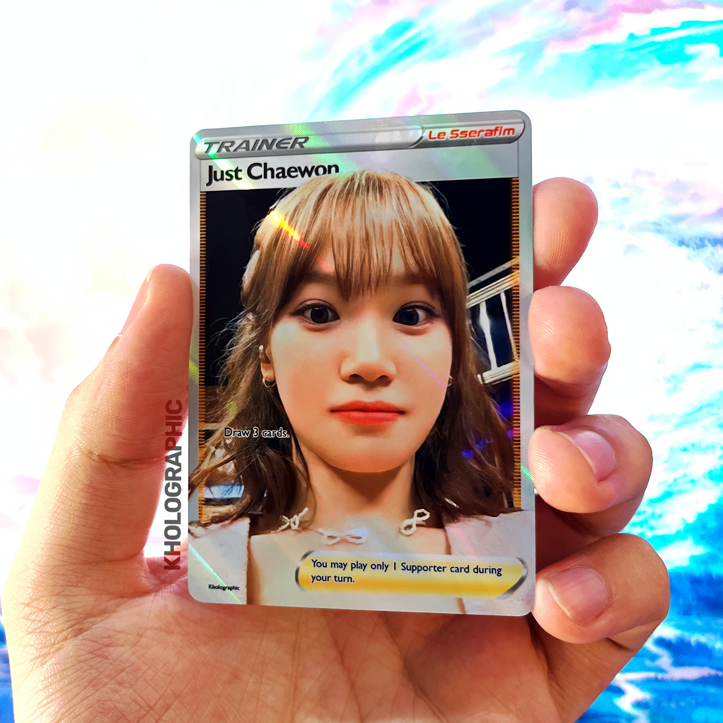 Le Sserafim Chaewon Trainer Holographic Cards