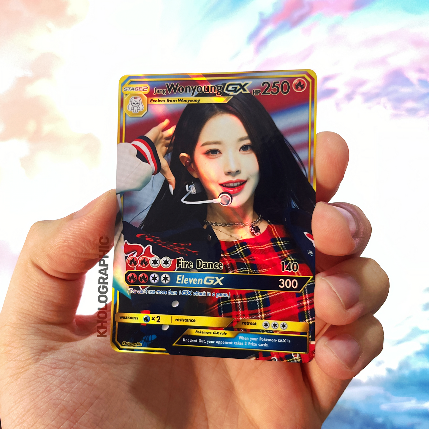 IVE Wonyoung GX Gold Holographic Cards