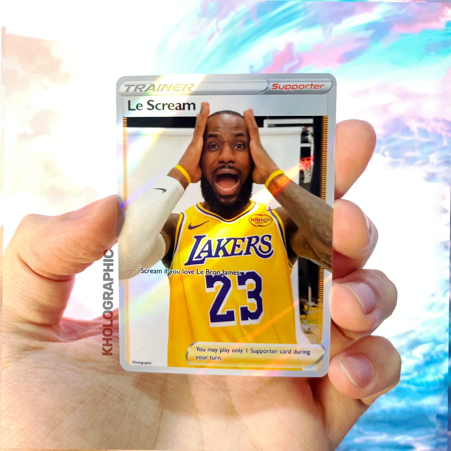 Le Bron James EX + Trainer Holographic Cards