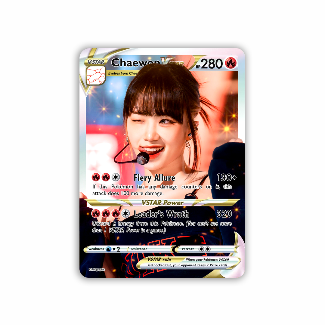 Le Sserafim Chaewon VSTAR Holographic Card