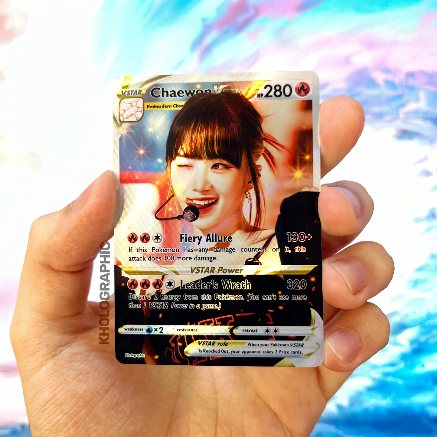 Le Sserafim Chaewon VSTAR Holographic Card