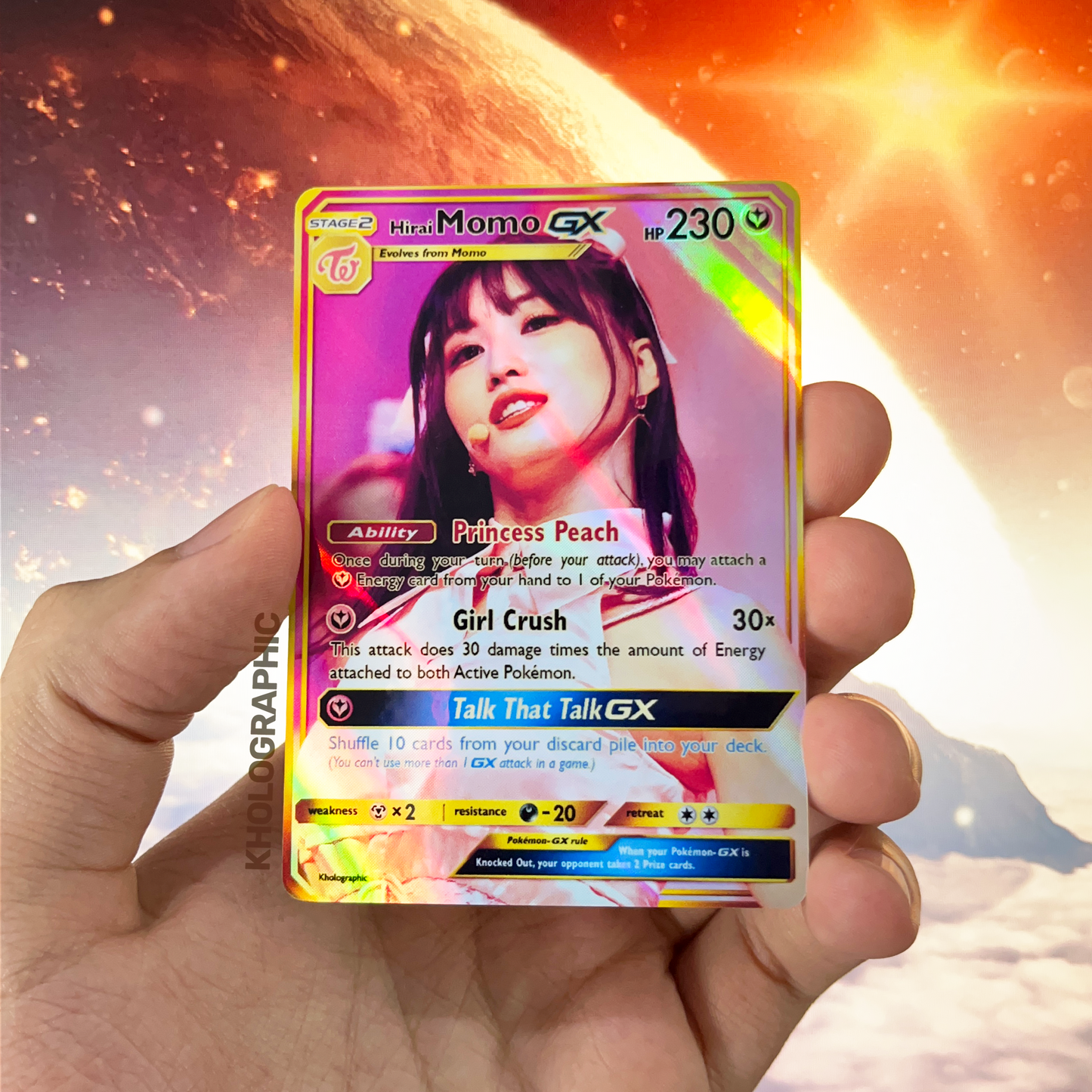 Twice Momo GX Gold Holographic Cards