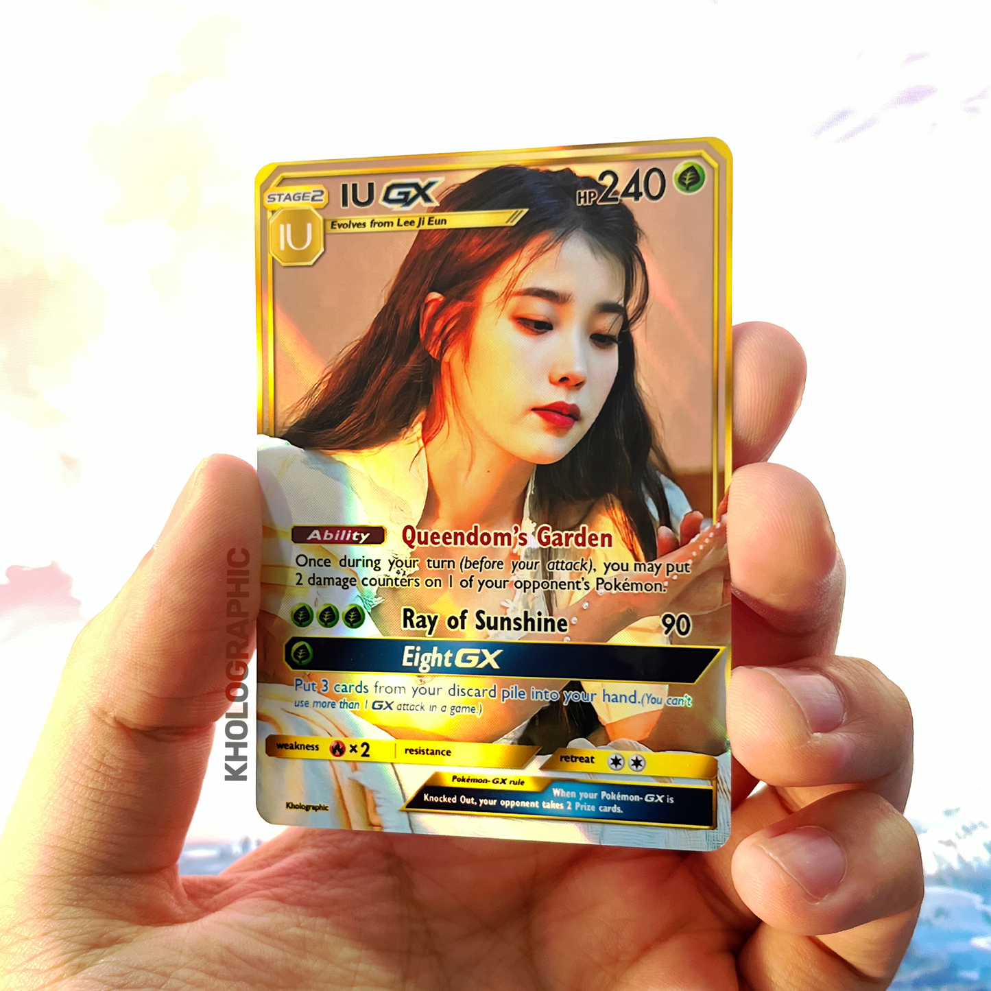 IU GX Gold Holographic Cards