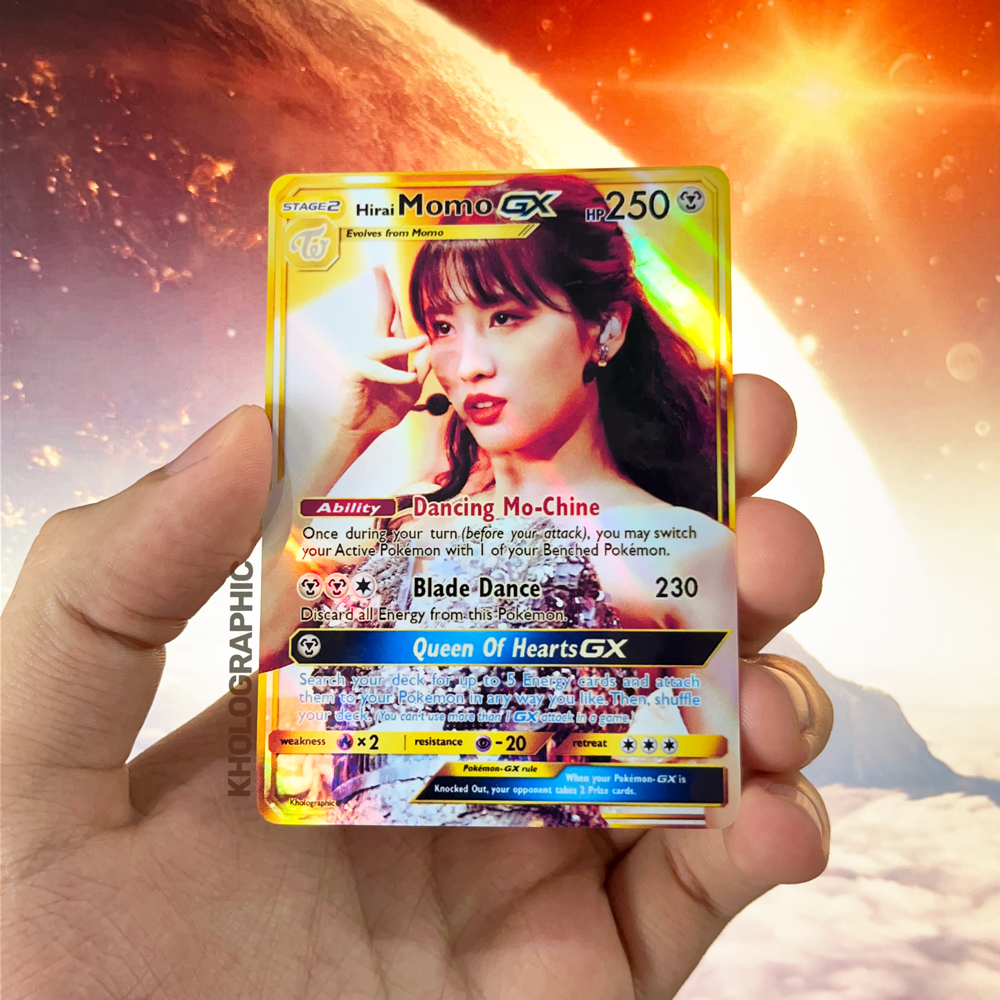 Twice Momo GX Gold Holographic Cards