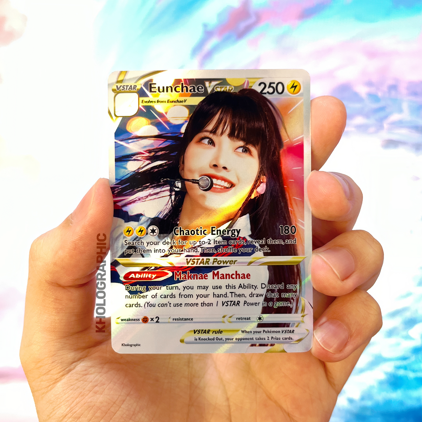 Le Sserafim Eunchae VSTAR Holographic Card