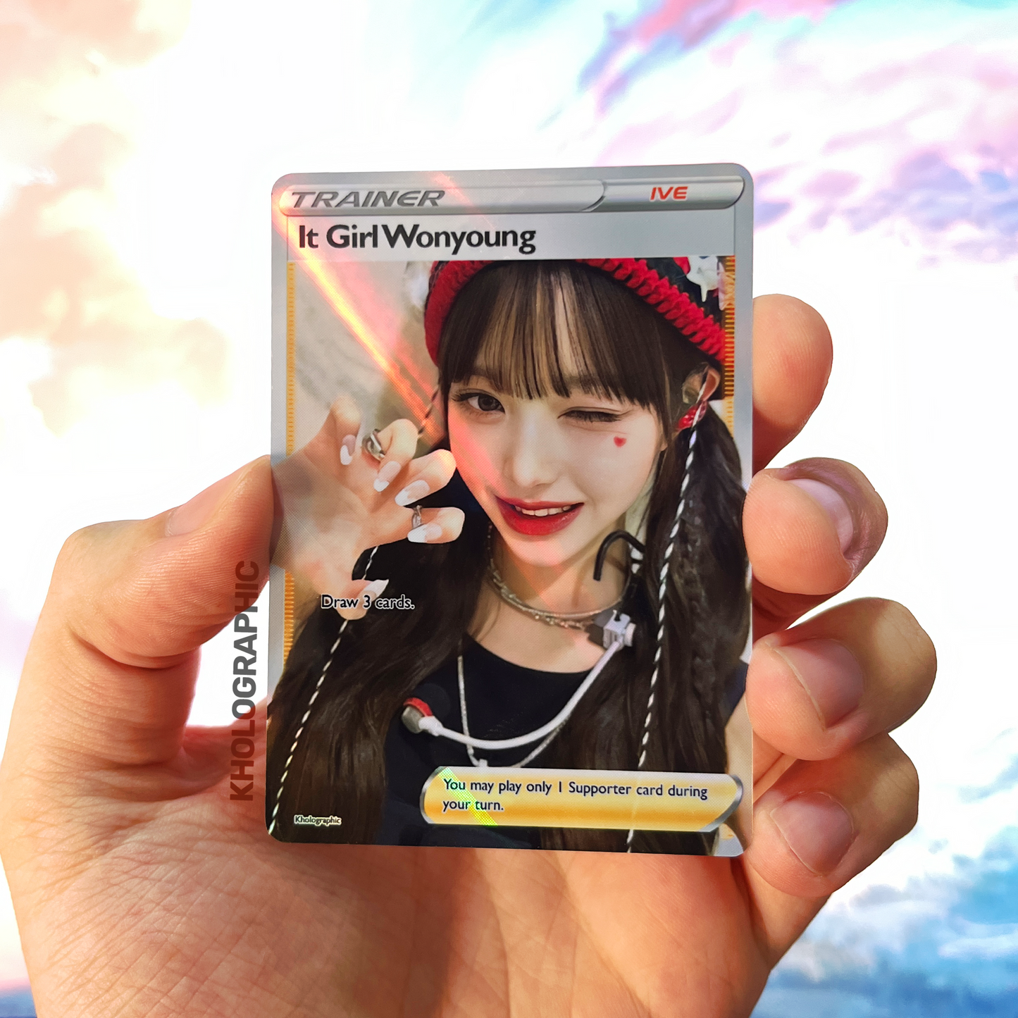 IVE Wonyoung Trainer Holographic Cards