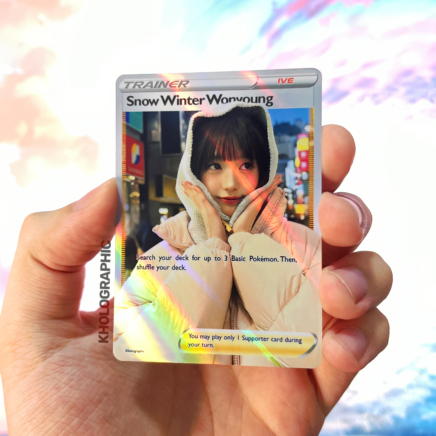 IVE Wonyoung Trainer Holographic Cards