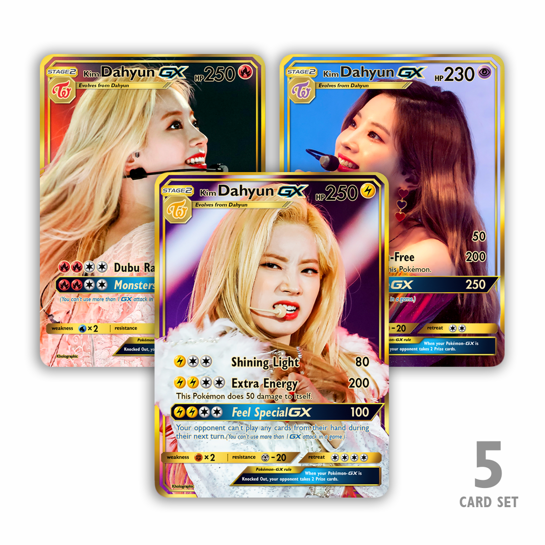 Twice Dahyun GX Gold Holographic Cards Kholographic Twice Dahyun GX Gold Holographic Cards Kholographic