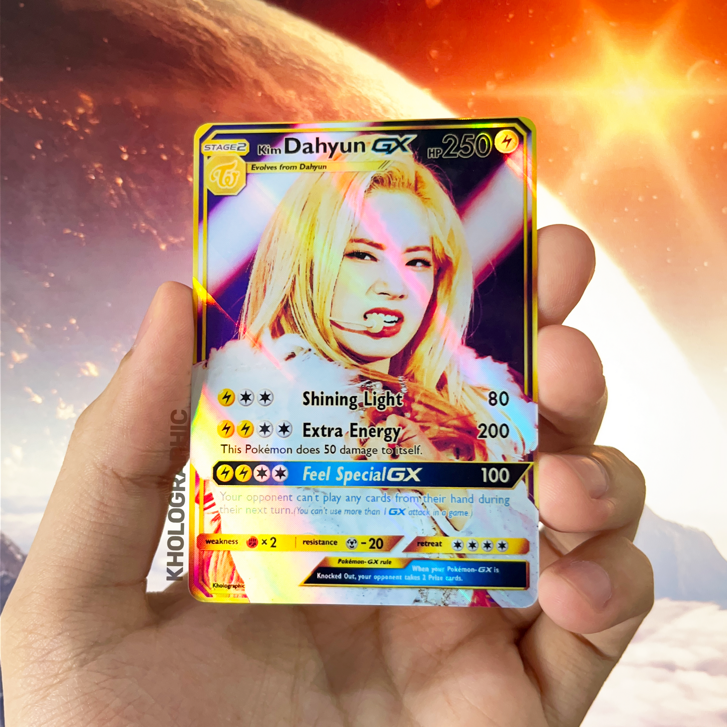 Twice Dahyun GX Gold Holographic Cards