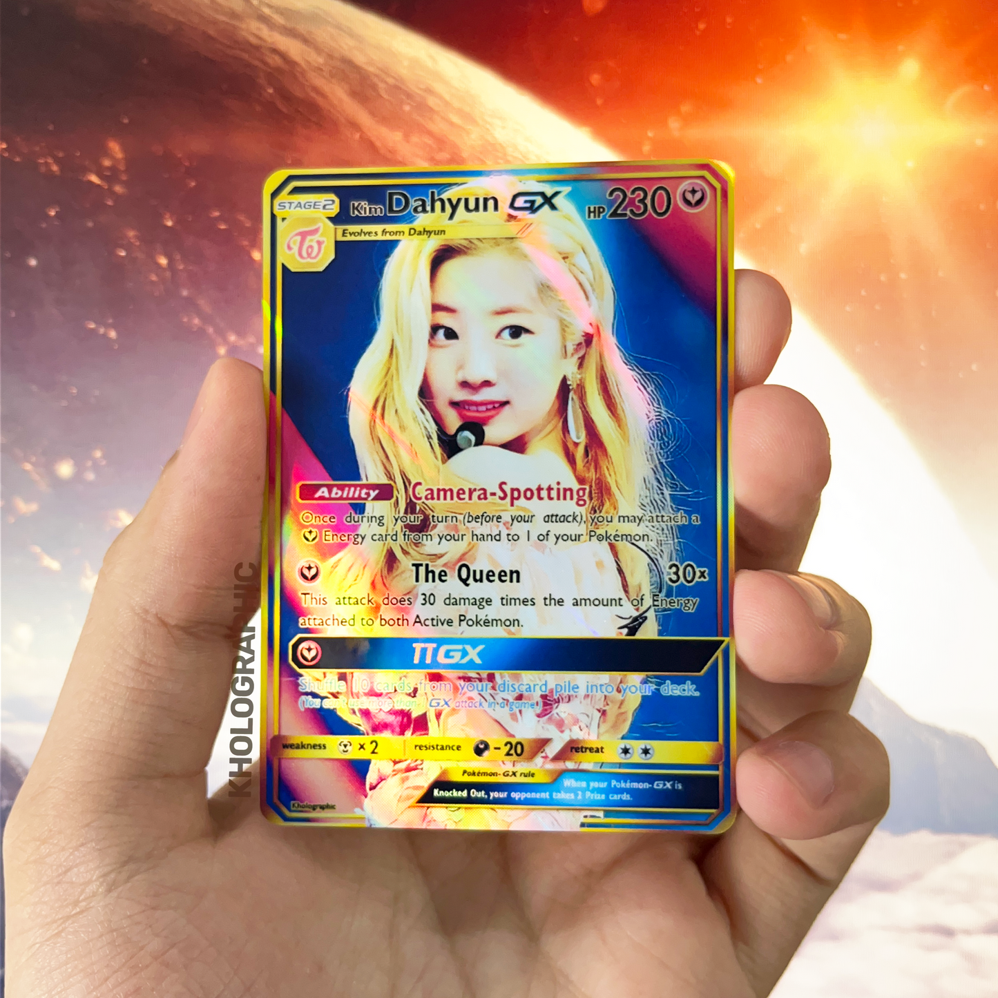 Twice Dahyun GX Gold Holographic Cards