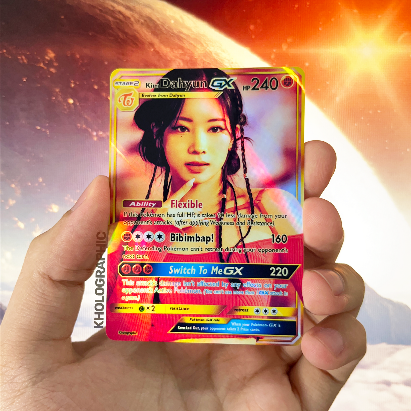 Twice Dahyun GX Gold Holographic Cards