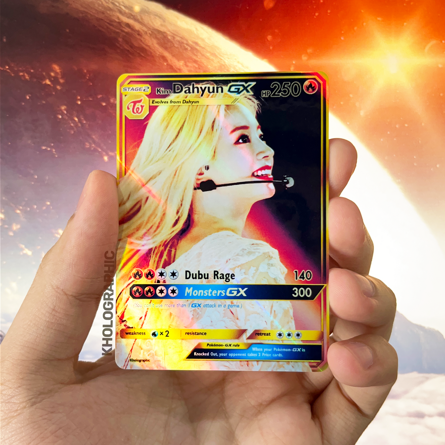 Twice Dahyun GX Gold Holographic Cards