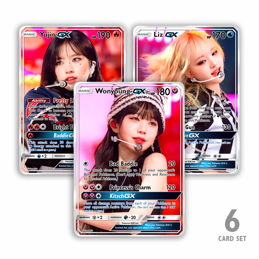 moving holographic cards IVE GX Holographic Cards – Kholographic