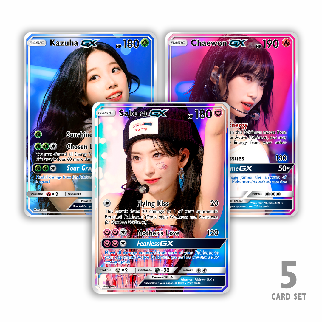 Le Sserafim GX Holographic Cards Kholographic Le Sserafim GX Holographic Cards Kholographic