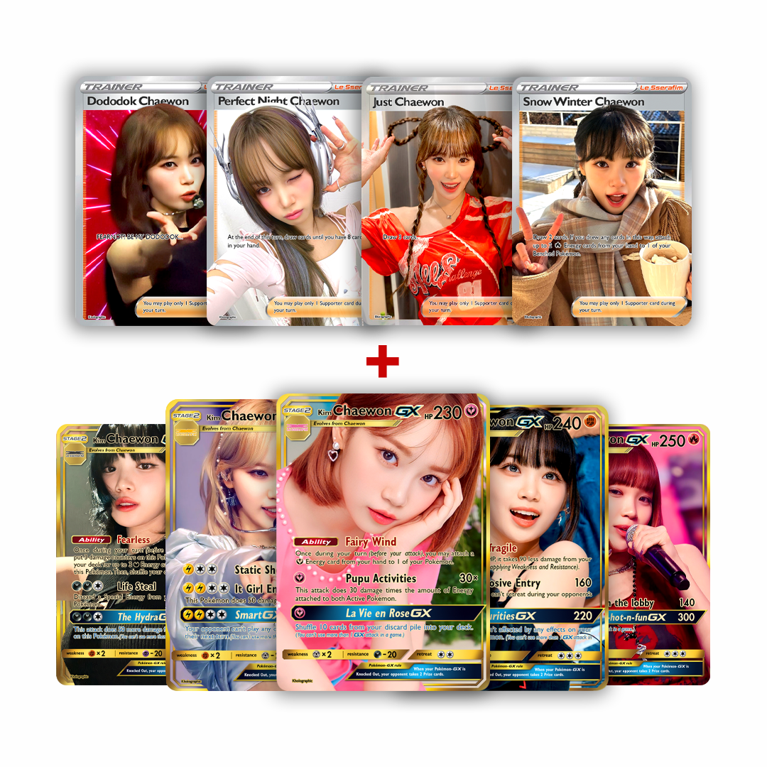 Le Sserafim Chaewon Bundle GX Gold + Trainers