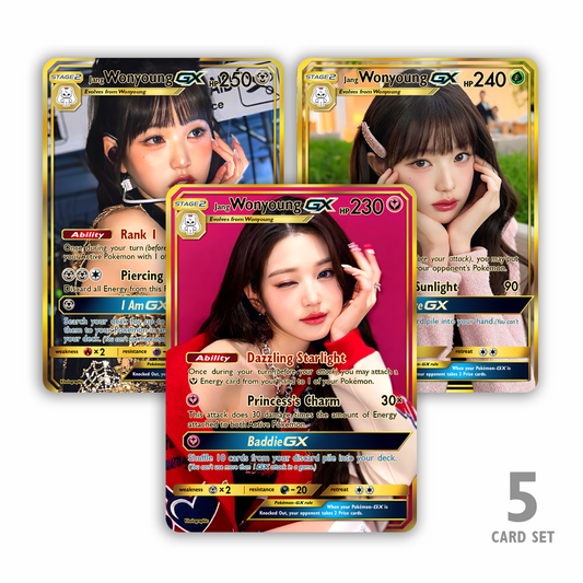 IVE Wonyoung GX Gold Holographic Cards