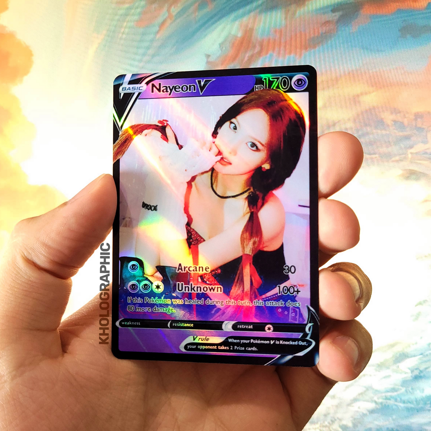 Twice V Formula of Love Holographic Cards