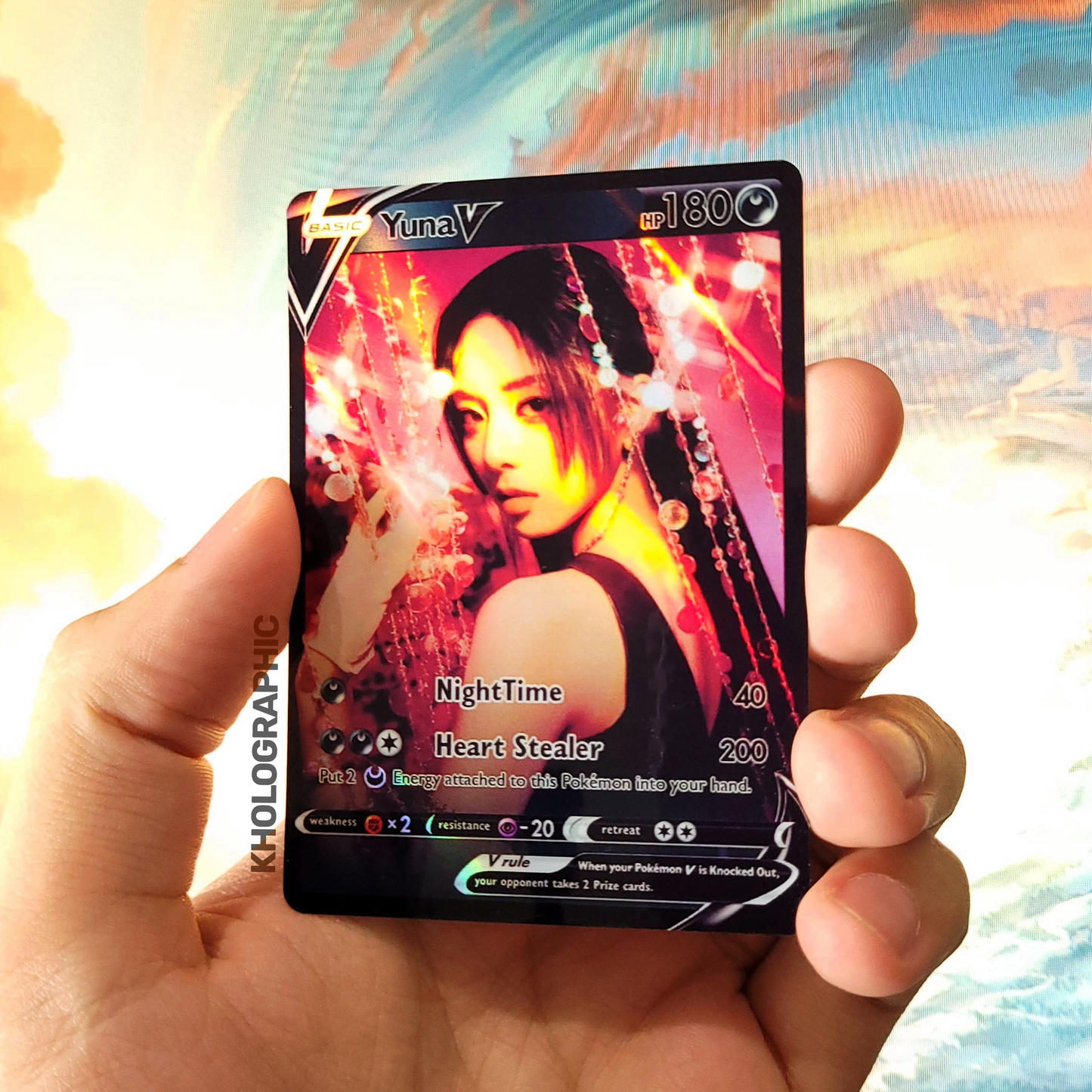 ITZY V Holographic Cards