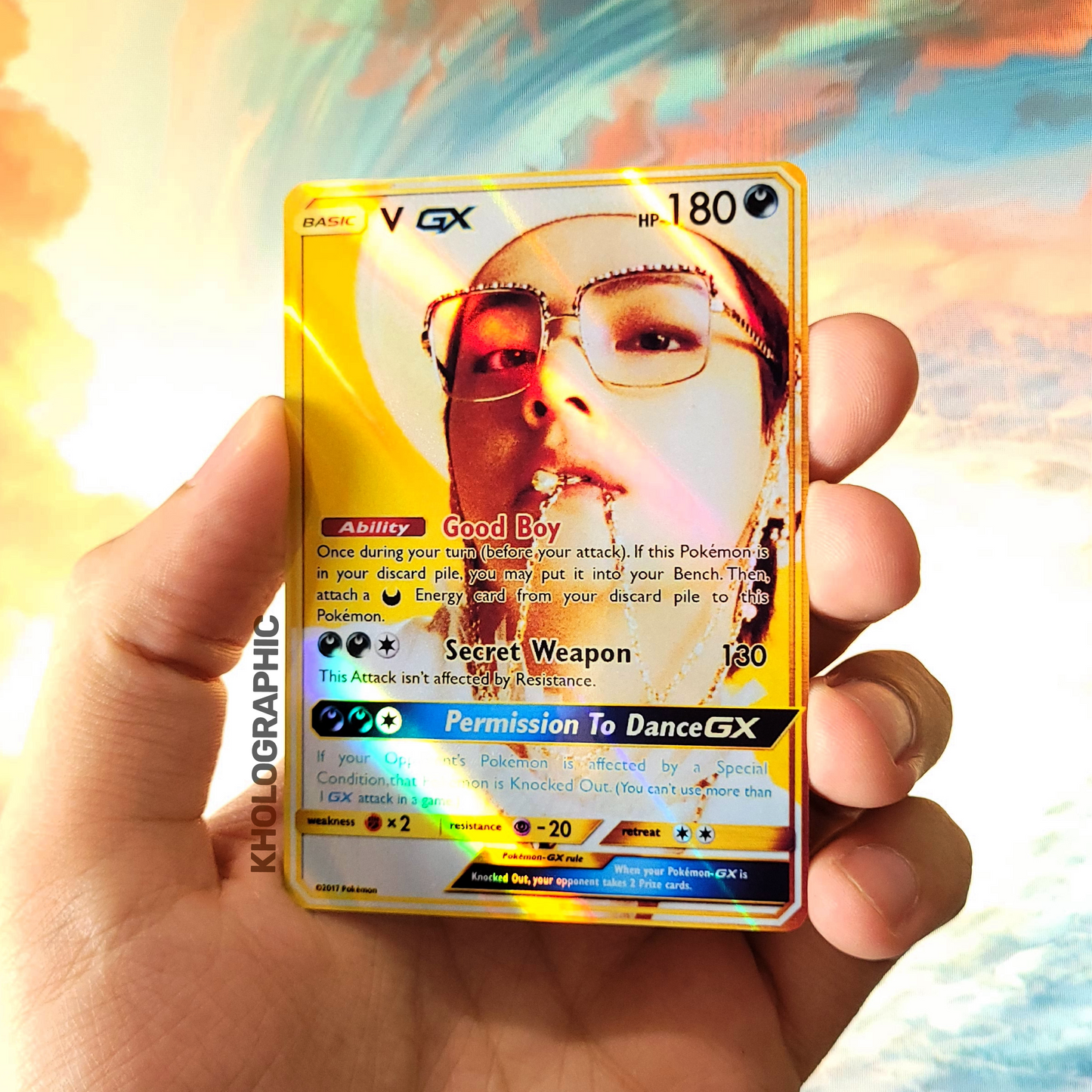 BTS GX Gold Butter Holographic Cards