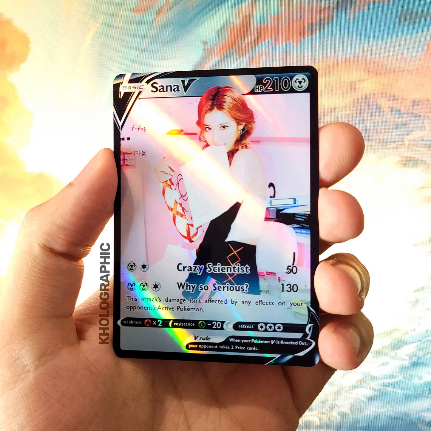 Twice V Formula of Love Holographic Cards