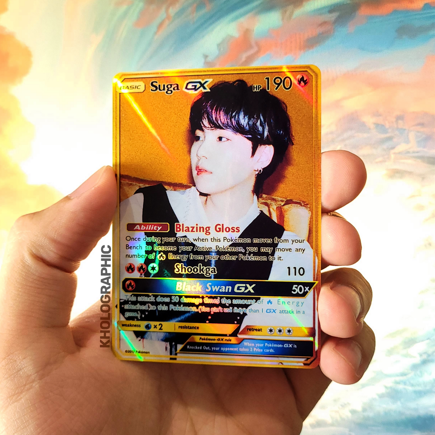BTS GX Gold Butter Holographic Cards