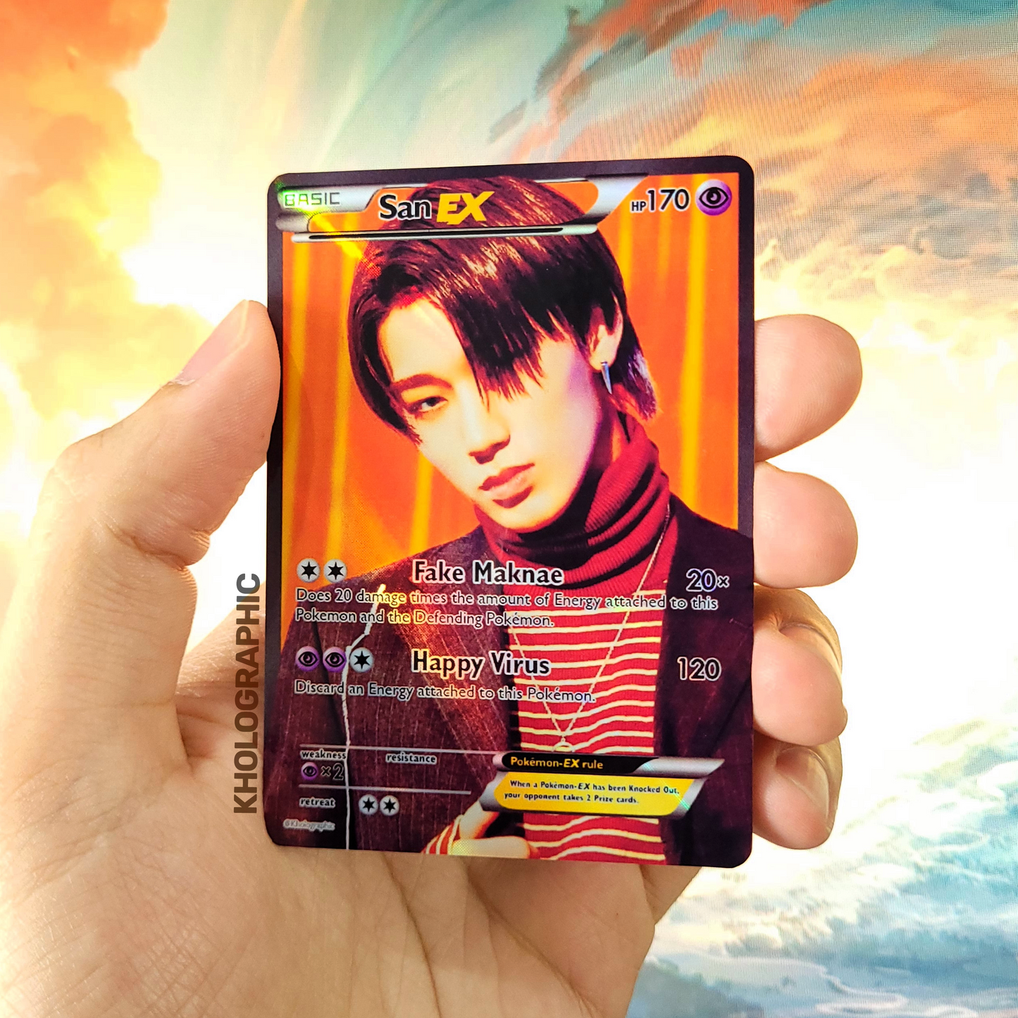 Ateez EX Holographic Cards