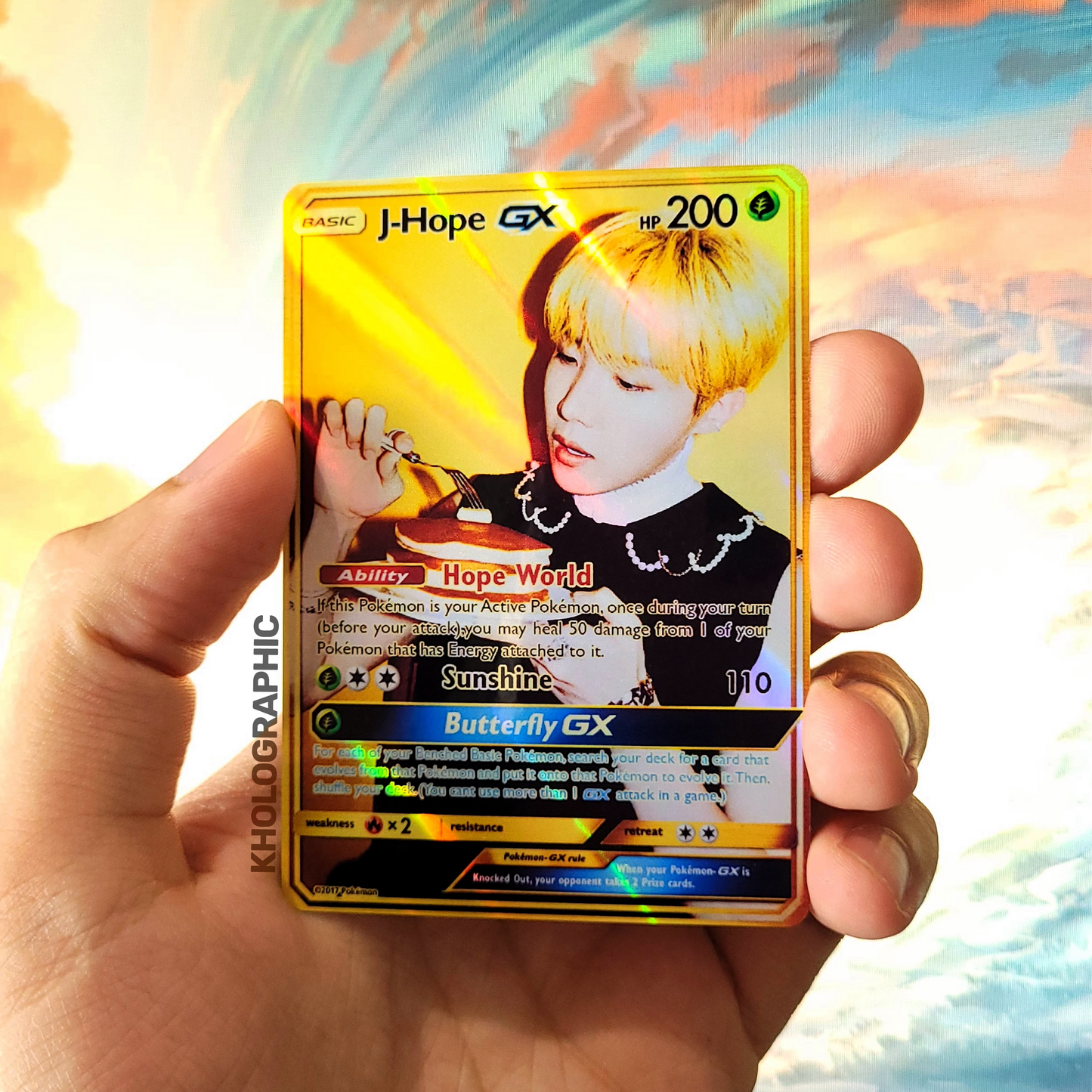 BTS GX Gold Butter Holographic Cards