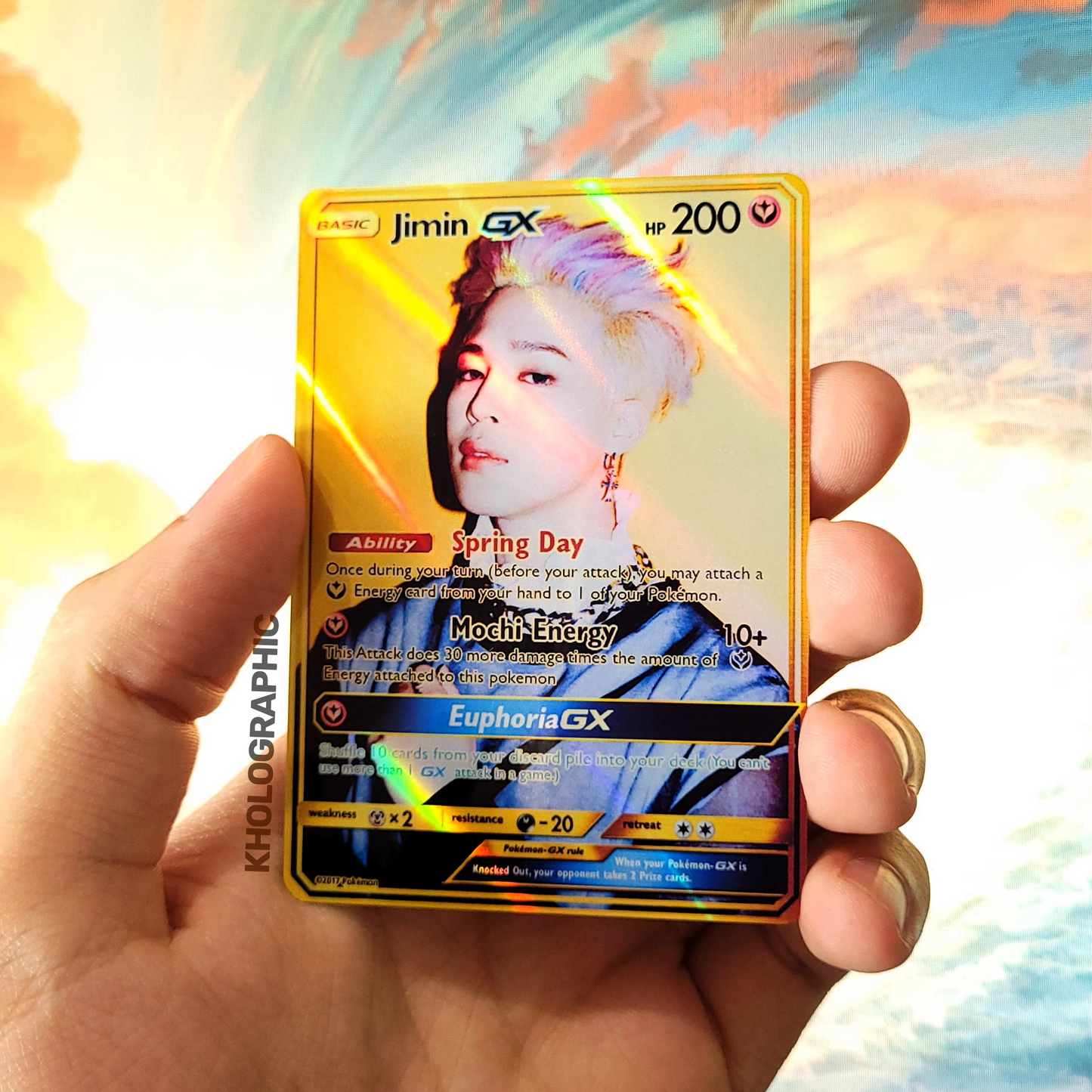BTS GX Gold Butter Holographic Cards