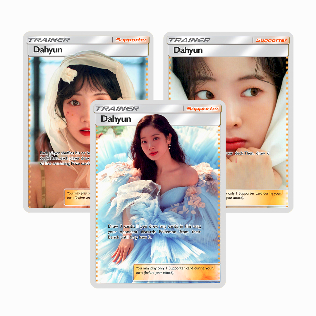 Twice Dahyun Trainer Holographic Cards