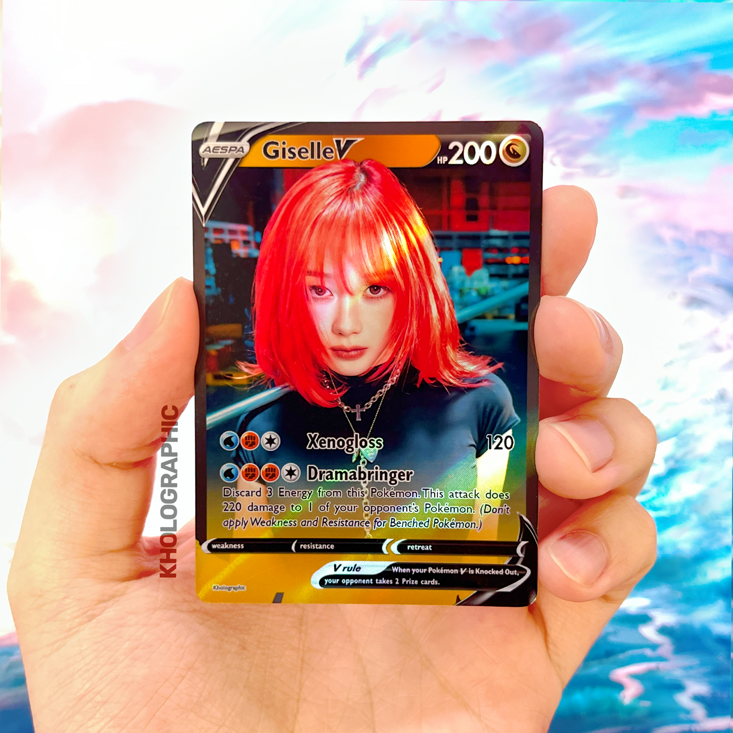 Aespa V Holographic Cards