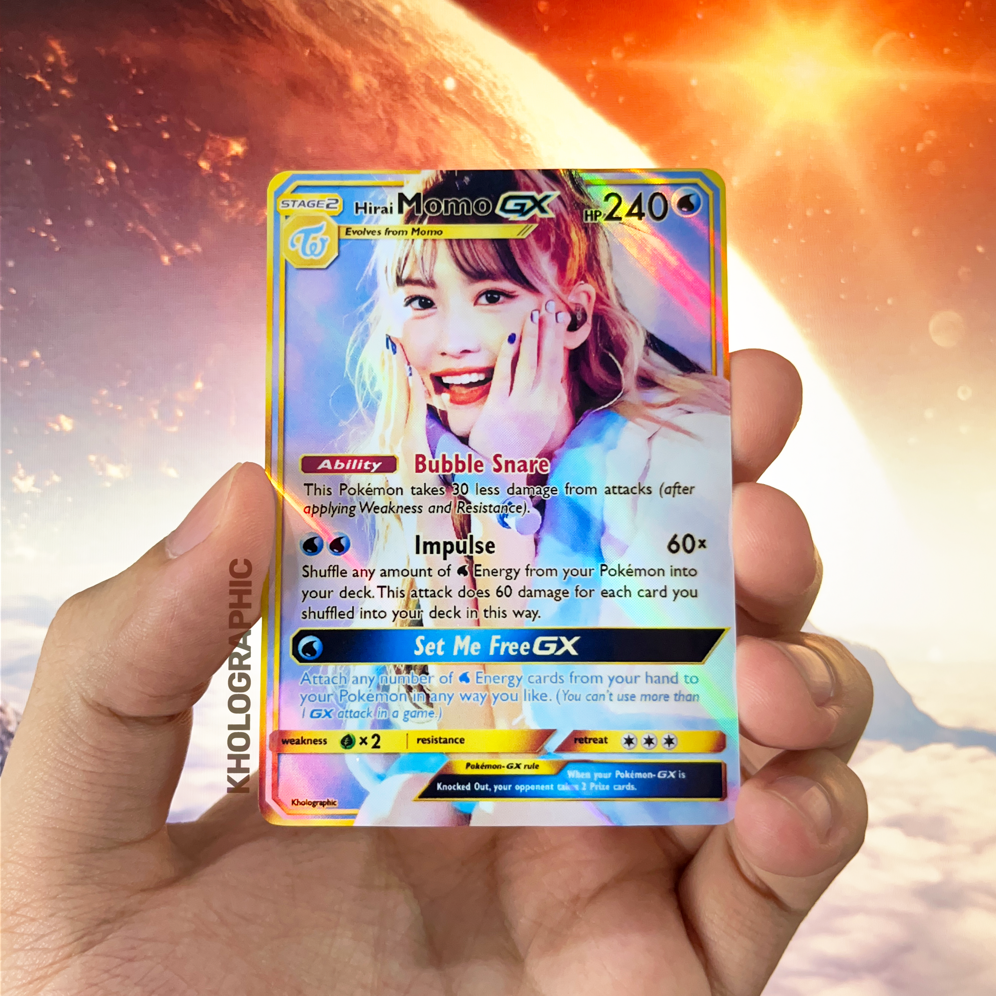 Twice Momo GX Gold Holographic Cards – Kholographic Twice Momo GX Gold Holographic Cards – Kholographic