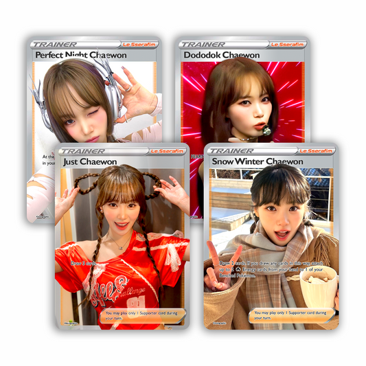 Le Sserafim Chaewon Trainer Holographic Cards