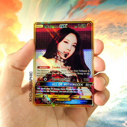 Twice Nayeon GX Gold Holographic Cards
