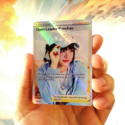 Le Sserafim Eunchae Trainer Holographic Cards