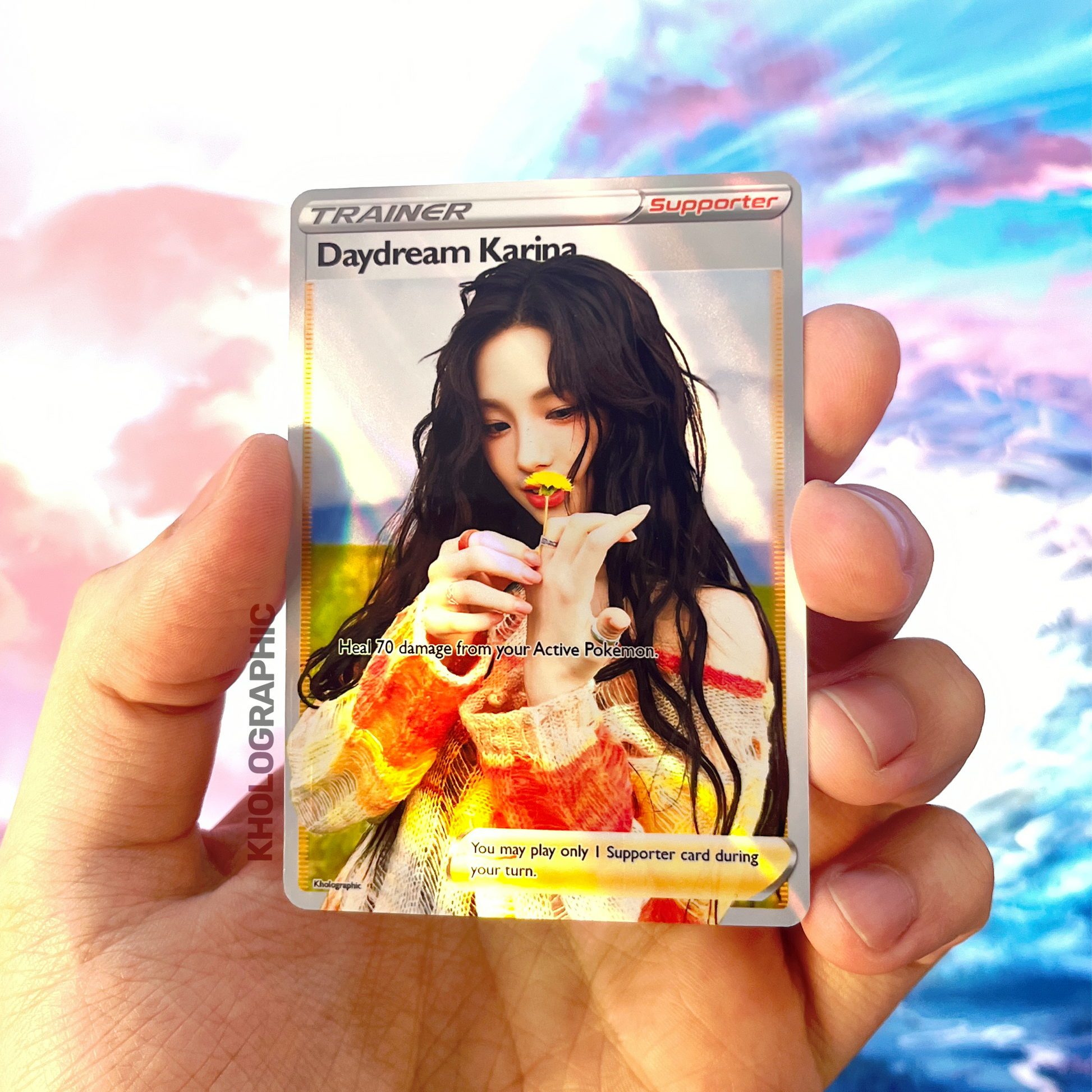 Aespa Karina Trainer Holographic Cards – Kholographic Aespa Karina Trainer Holographic Cards – Kholographic