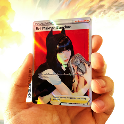 Le Sserafim Eunchae Trainer Holographic Cards