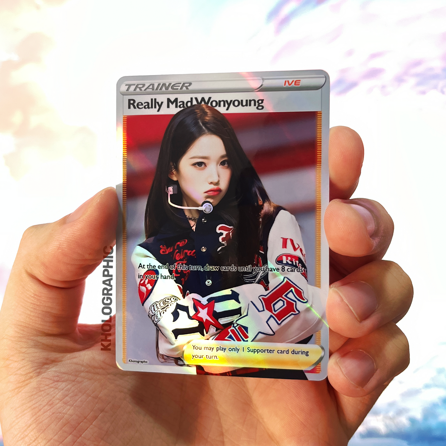 IVE Wonyoung Trainer Holographic Cards