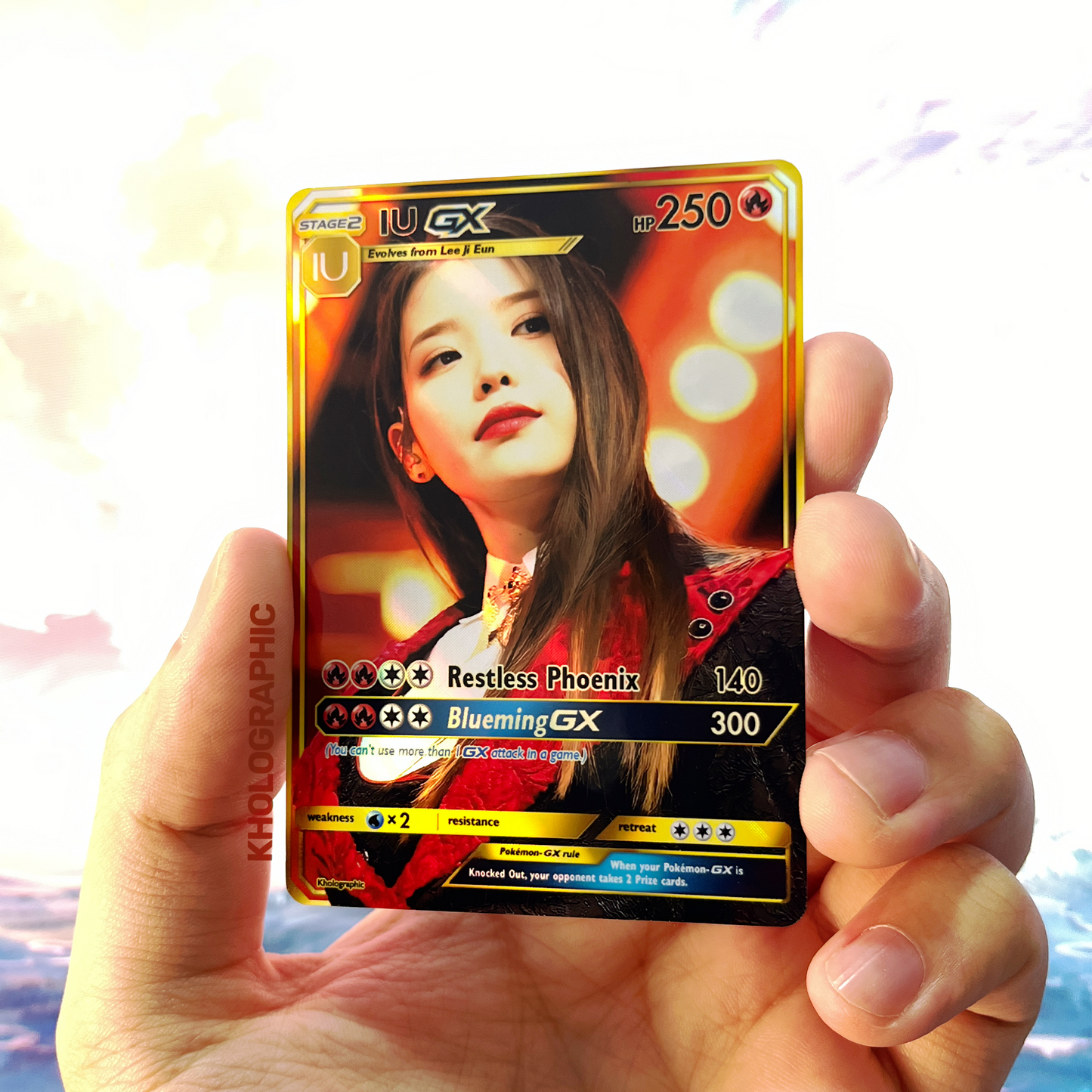 IU GX Gold Holographic Cards