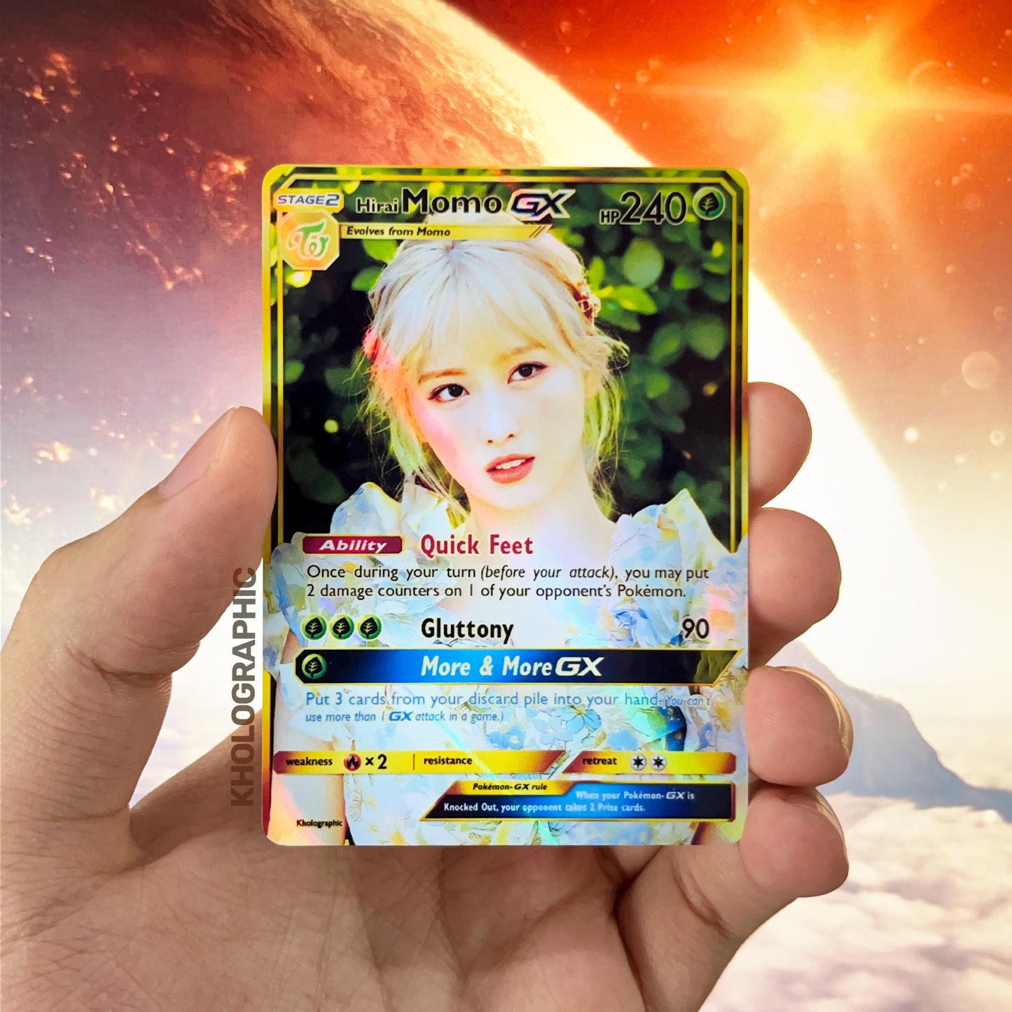 Twice Momo GX Gold Holographic Cards