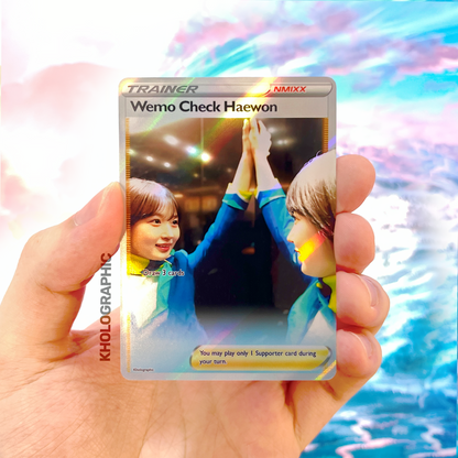 NMIXX Haewon Trainer Holographic Cards
