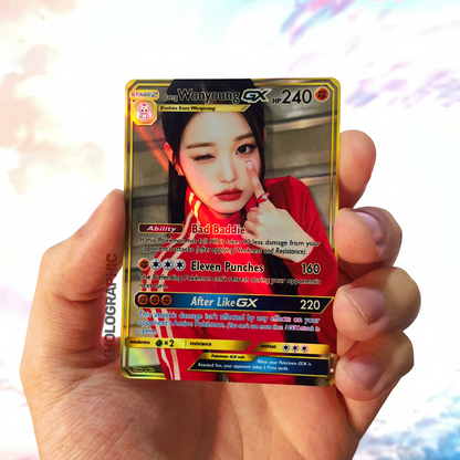 IVE Wonyoung GX Gold Holographic Cards