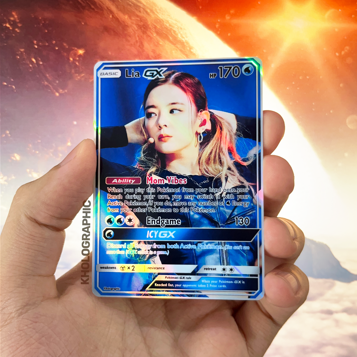 ITZY GX Holographic Cards