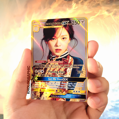 Twice Jeongyeon GX Gold Holographic Cards