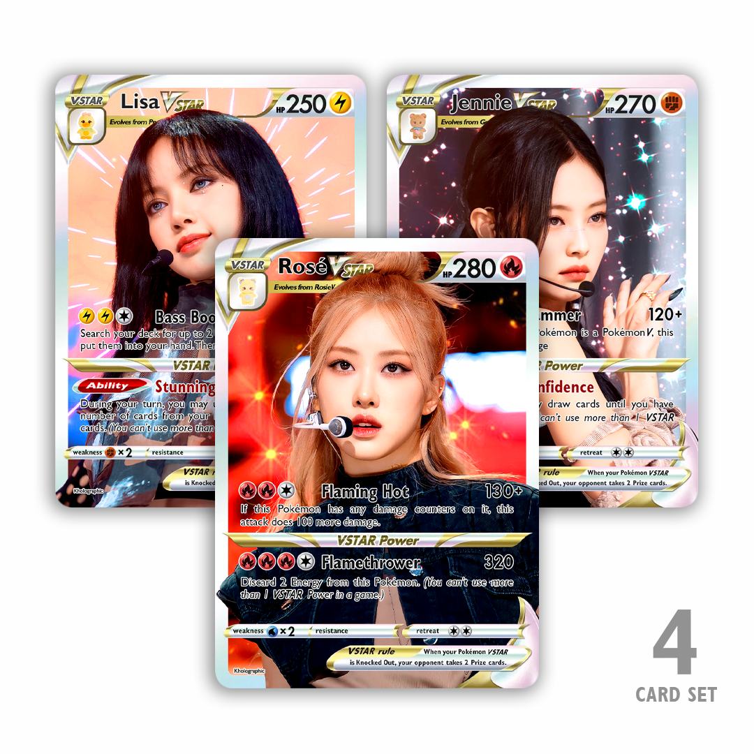 Blackpink VSTAR Holographic Cards