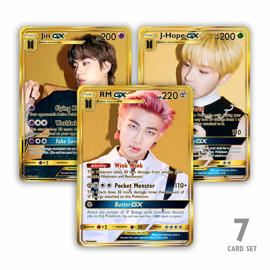 BTS GX Gold Butter Holographic Cards