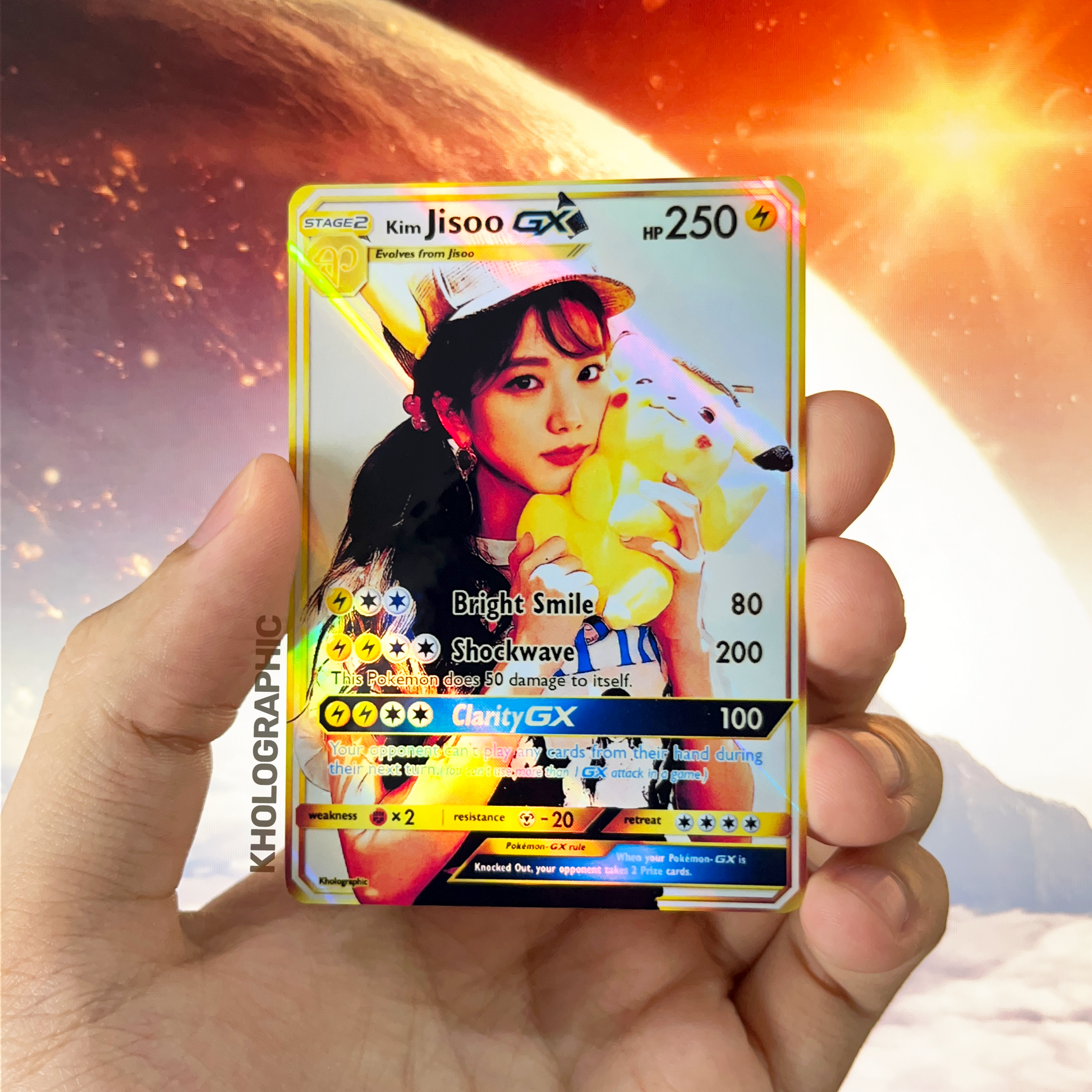 Blackpink Jisoo GX Gold Holographic Cards – Kholographic Blackpink Jisoo GX Gold Holographic Cards – Kholographic