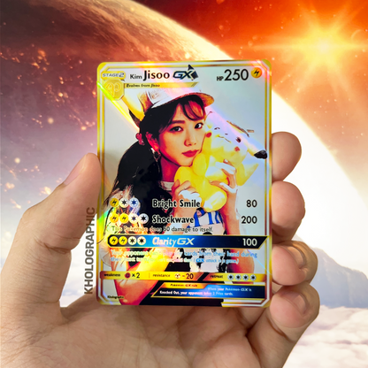 Blackpink Jisoo GX Gold Holographic Cards