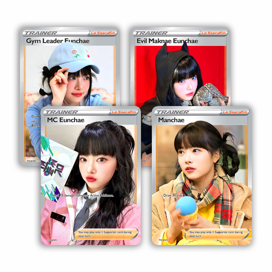 Le Sserafim Eunchae Trainer Holographic Cards