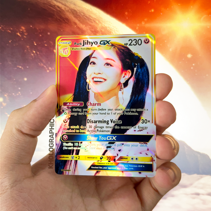 Twice Jihyo GX Gold Holographic Cards