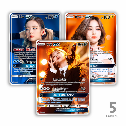 ITZY GX Holographic Cards